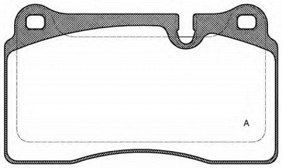 OPEN PARTS bpa120010 -  Комплект тормозных колодок, дисковый тормоз